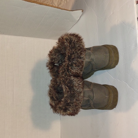 Joe Boxer Canvas Fur Lined Boots - Picture 3 of 7